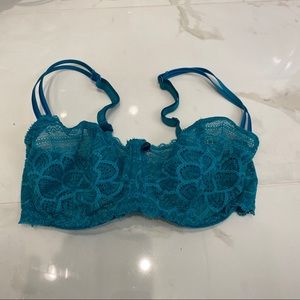 Chantelle teal lace bra